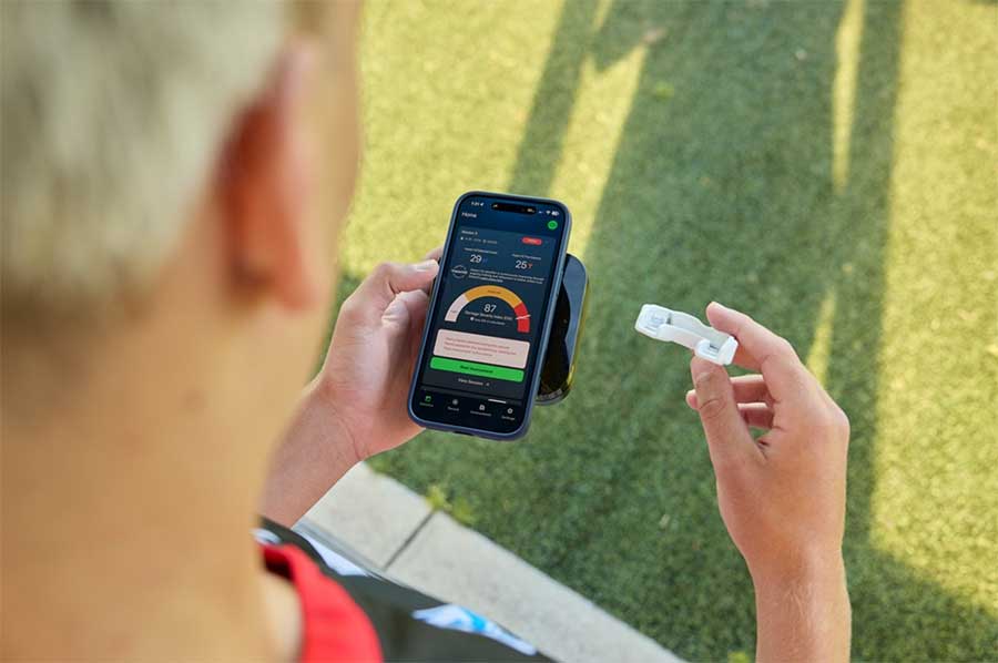 mouth guard and app on phone