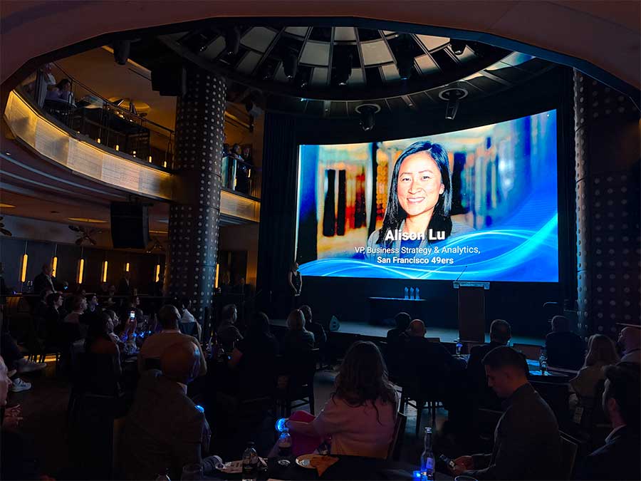 San Francisco 49ers Tech Star Alison Lu celebrated at the SBJ Tech Awards