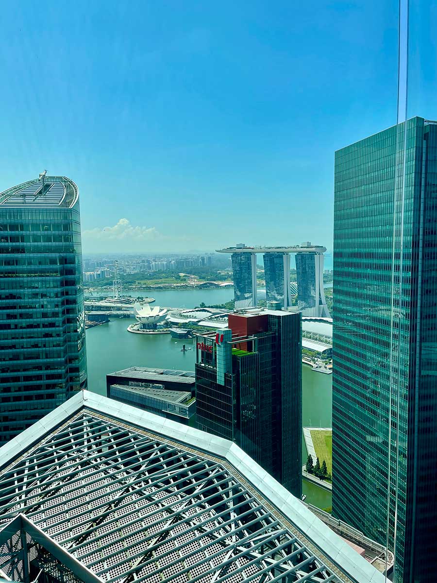 View towards Marina Bay