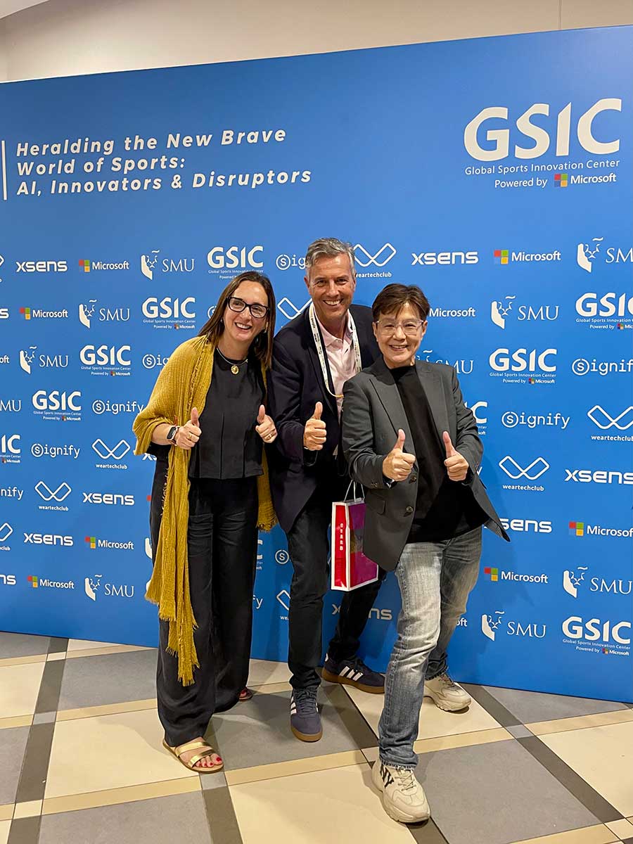 ASTN's Executive Chair Dr Martin Schlegel with GSIC's Peggy Tng, (Regional Lead-APAC) & Iris Córdoba (Managing Director)