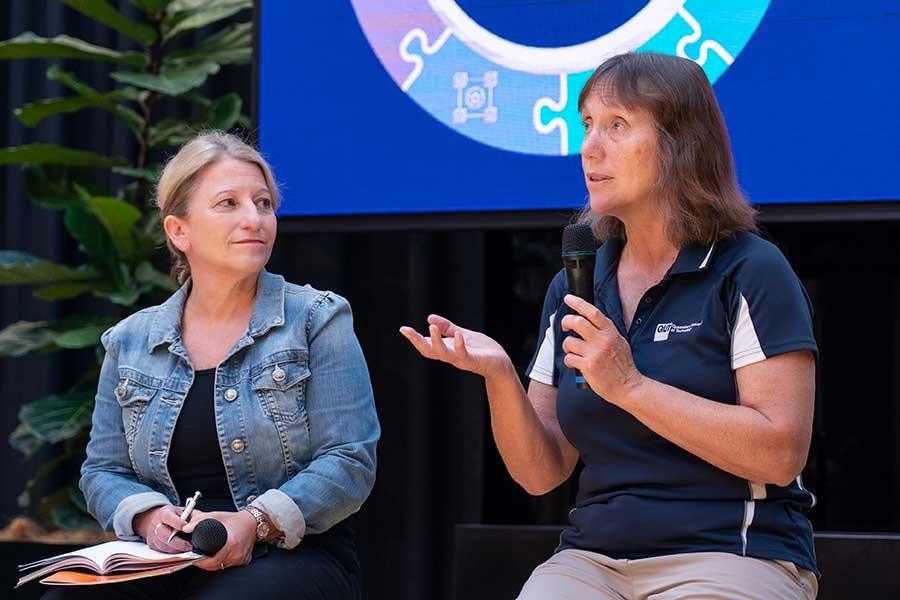 Louise Broekman (Advisory Board Centre) and Kerrie Mengersen (QUT